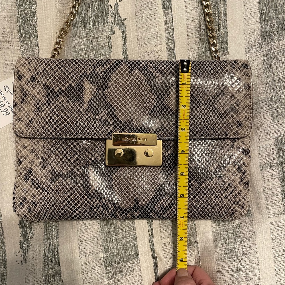 Authentic Michael Kors Snakeskin clutch purse